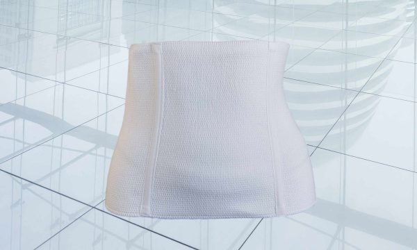 Forni Medical Bauchbandage mit Stäbchen, 25 cm hoch, weiss